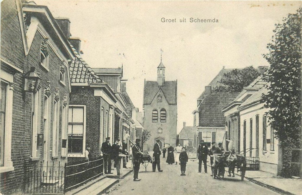 701-185-009 Scheemda, Verzenden, Voor 1920, Groningen