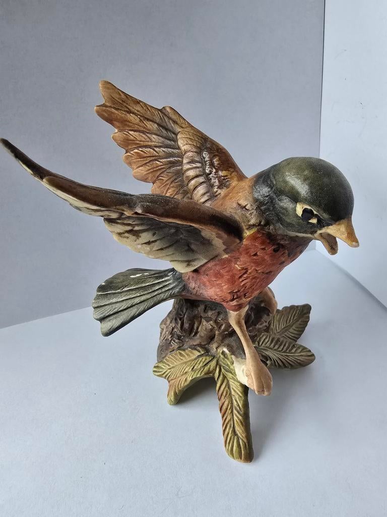 Vogel op boomstronk, Verzamelen, Beelden en Beeldjes, Ophalen of Verzenden