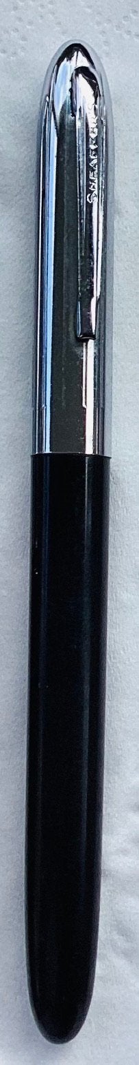 Vintage 1950-1960Sheaffer vulpen zwart met chrome, Ophalen, Gebruikt, Vulpen, Overige merken