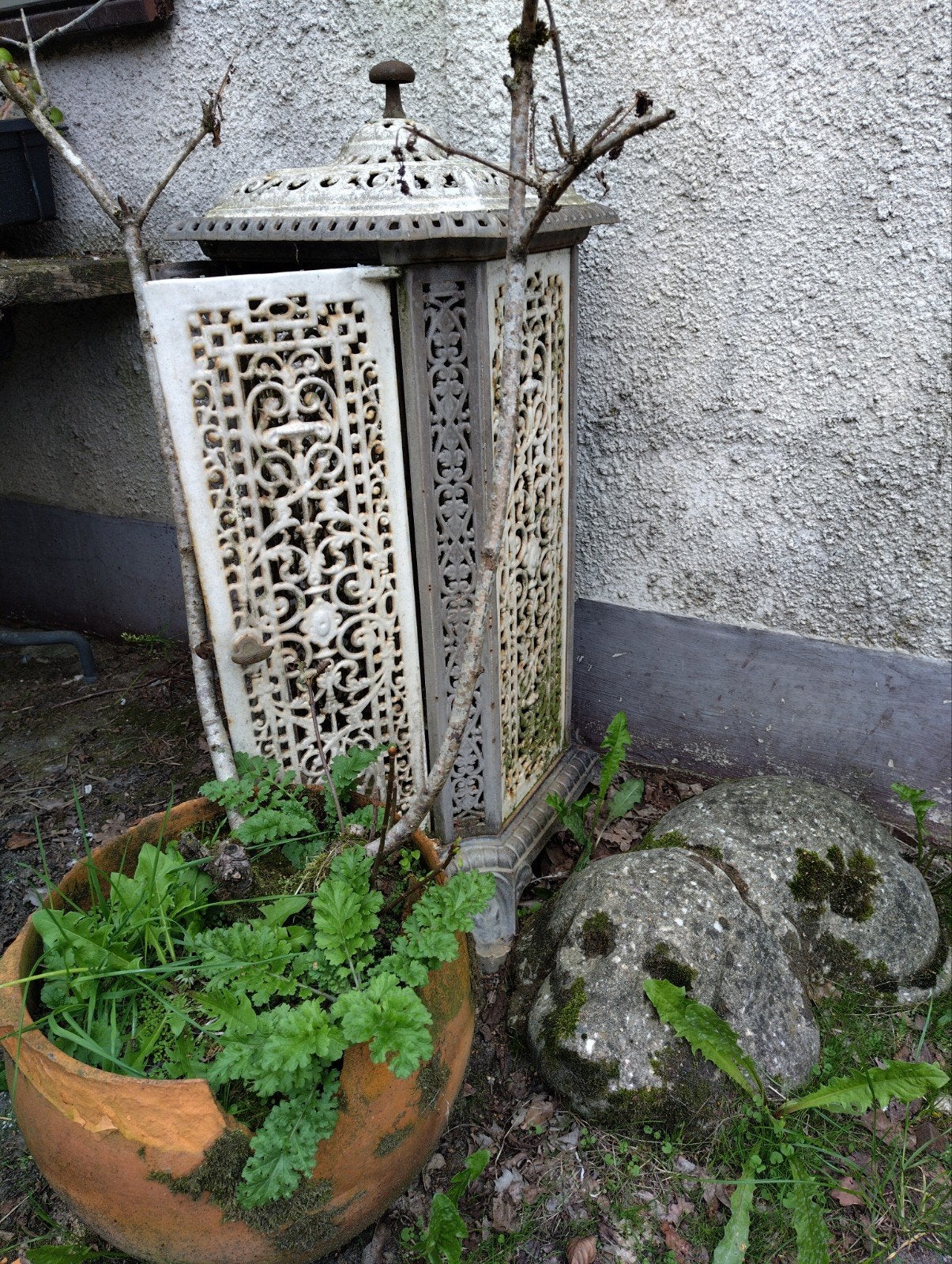 brocante gietijzeren kachel, Antiek en Kunst, Ophalen