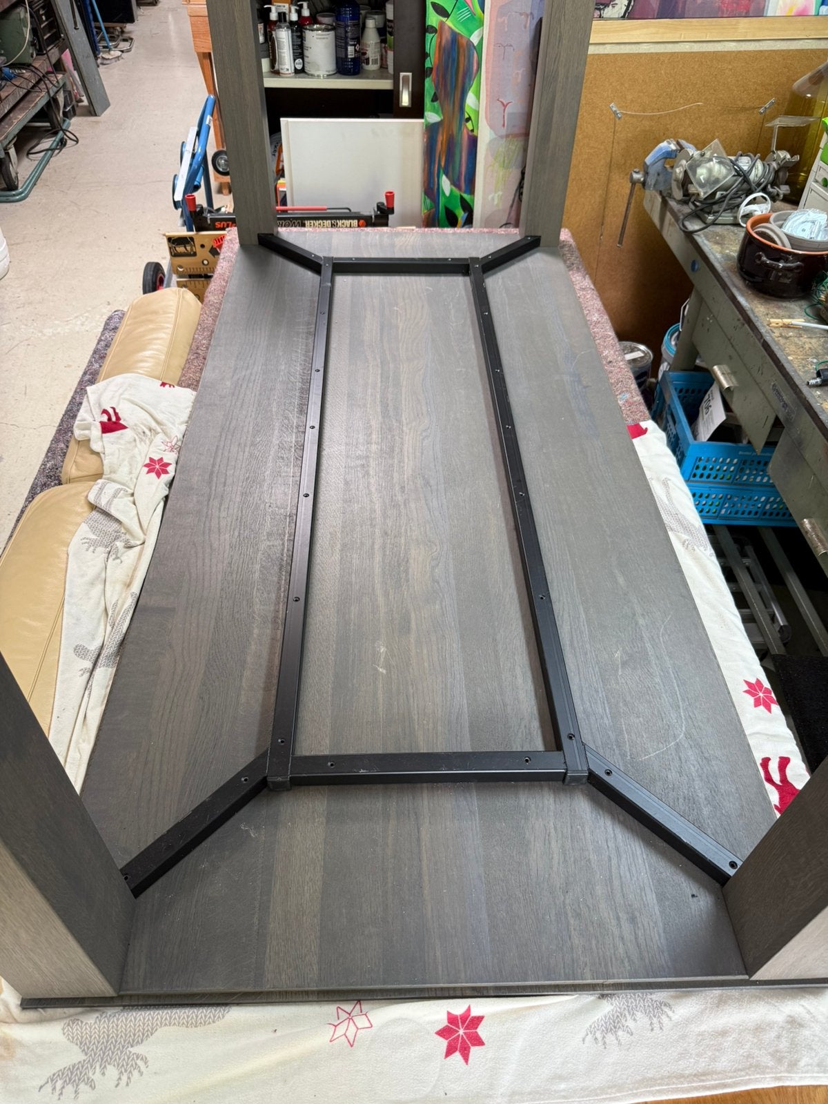 Grote eettafel 90,5 x 200 cm. 73 cm hoog, 200 cm of meer, 50 tot 100 cm, Zo goed als nieuw, Rechthoekig
