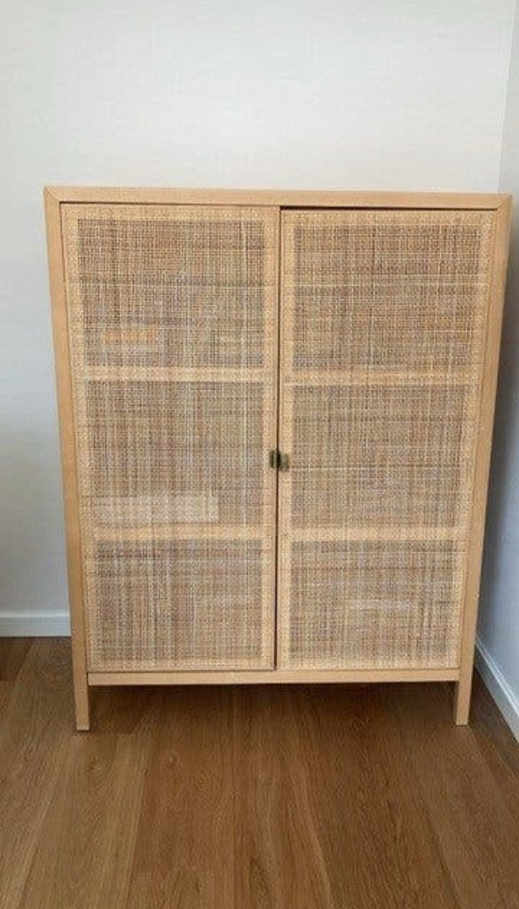IKEA STOCKHOLM 2017 rotan kast – collectors item, Huis en Inrichting, Ophalen, Met deur(en), 50 tot 100 cm, Zo goed als nieuw