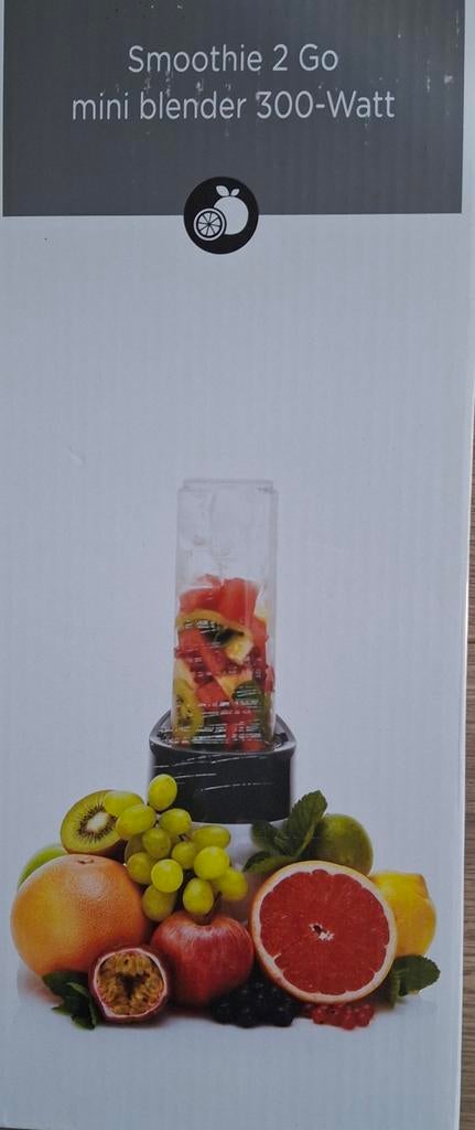 Nieuwe Smoothie 2 Go mini blender 300-Watt, Ophalen of Verzenden, Nieuw, Blender to go