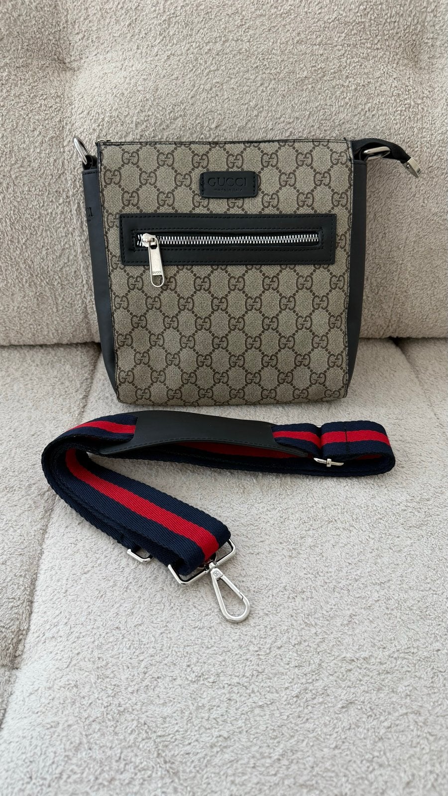 Gucci GG Supreme Canvas Messenger Bag, Ophalen of Verzenden, Nieuw, Bruin, Schoudertasje