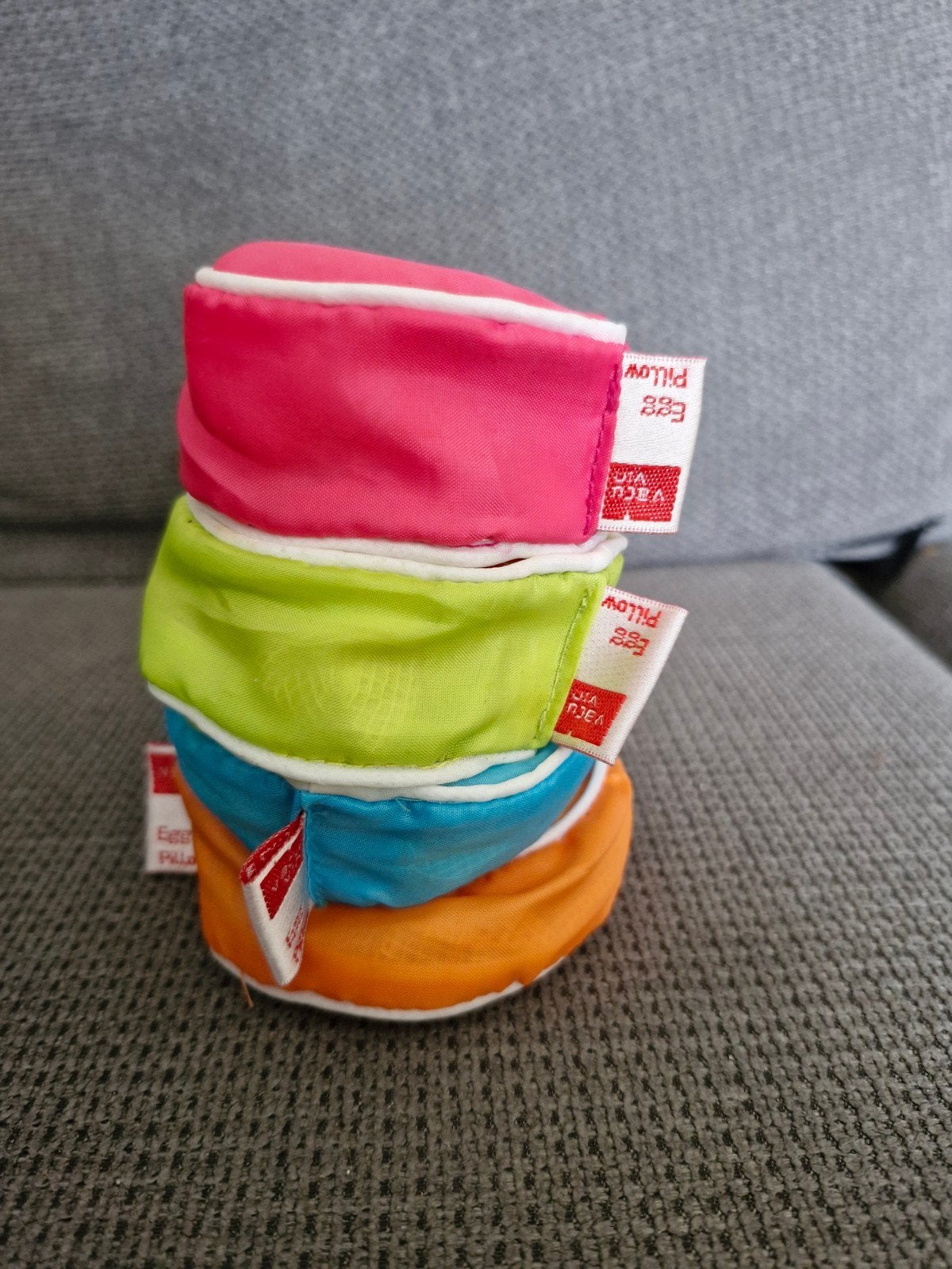 Set van 4 Egg Pillows van Vacu Vin - Eierdopjes, Kunststof, Ophalen of Verzenden, Meerkleurig, Overige merken