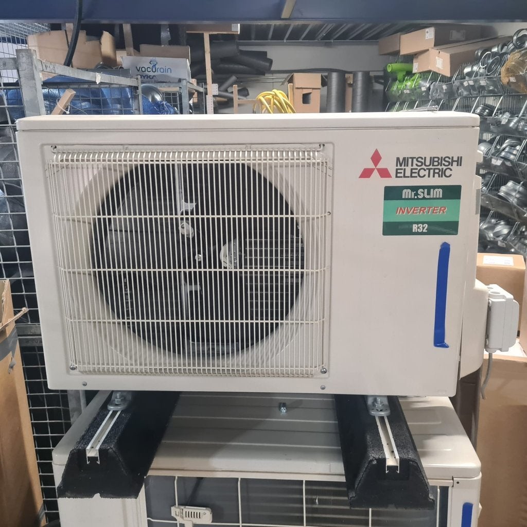 Mitsubishi Electric Mr. Slim Inverter R32 Buitenunit, Witgoed en Apparatuur, Ophalen, Gebruikt, 3 snelheden of meer, Koelen en Ontvochtigen