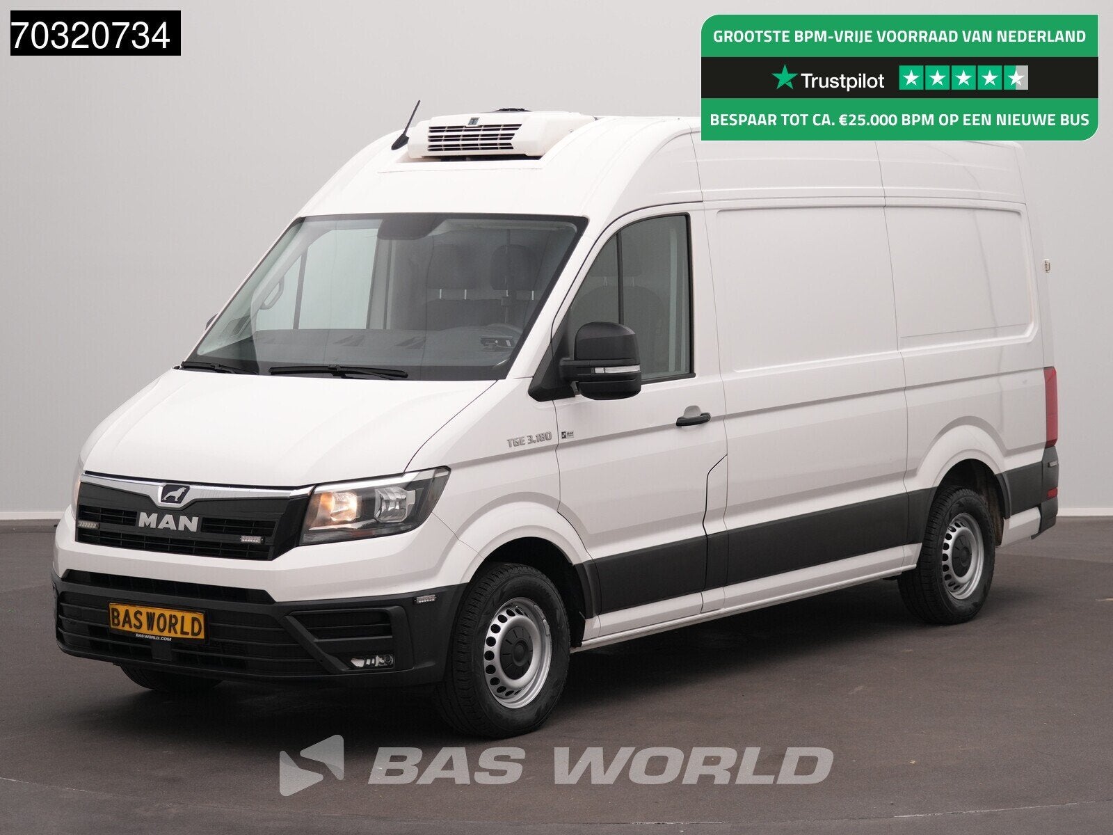 MAN TGE 3.180 Automaat Koelwagen Thermo King V-300 MAX L3H3, Auto's, Automaat, Stof, Gebruikt, Euro 6