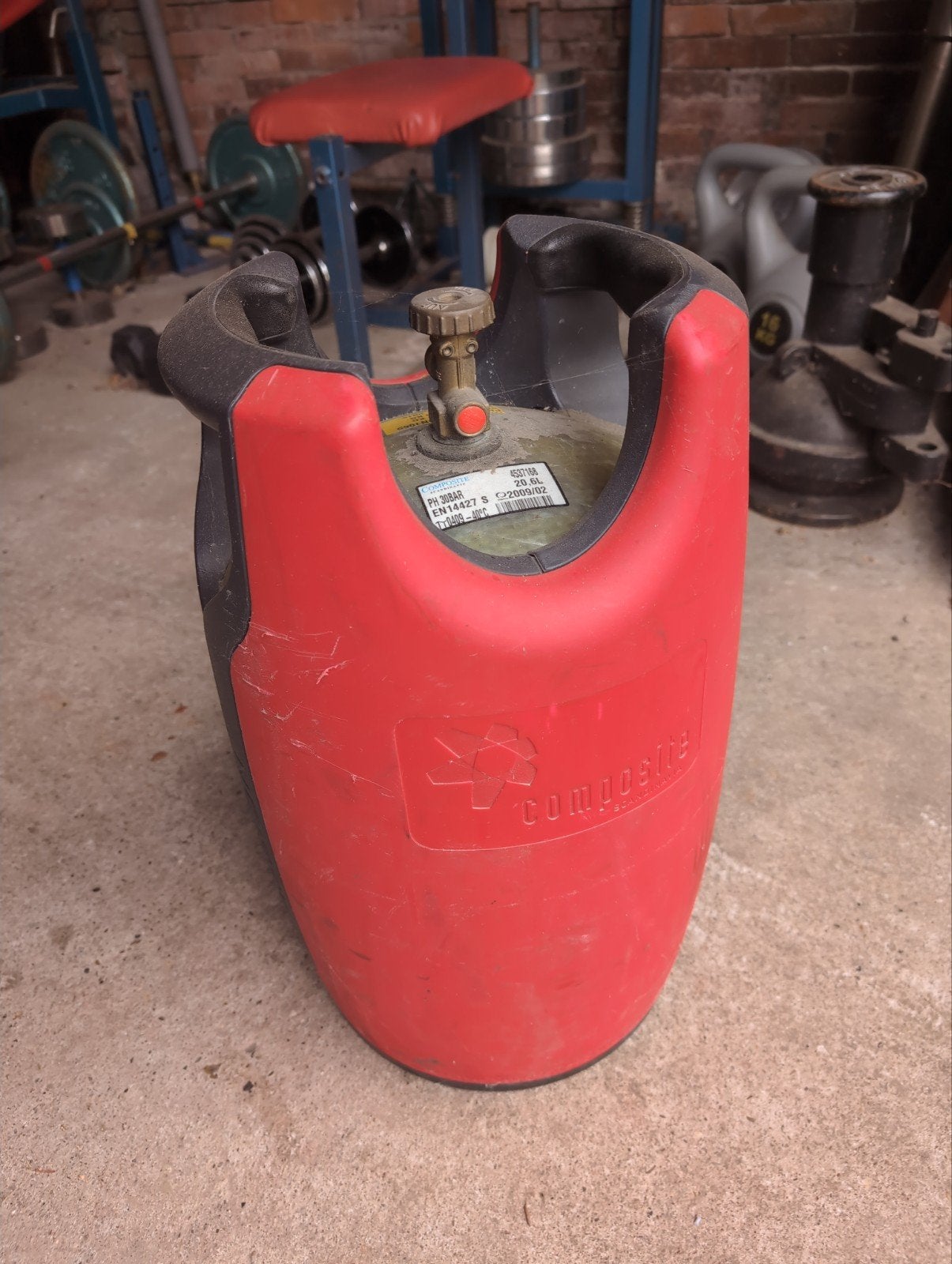 Composite gasfles 20l, Ophalen, Gebruikt, Overige typen, Zeilboot of Motorboot