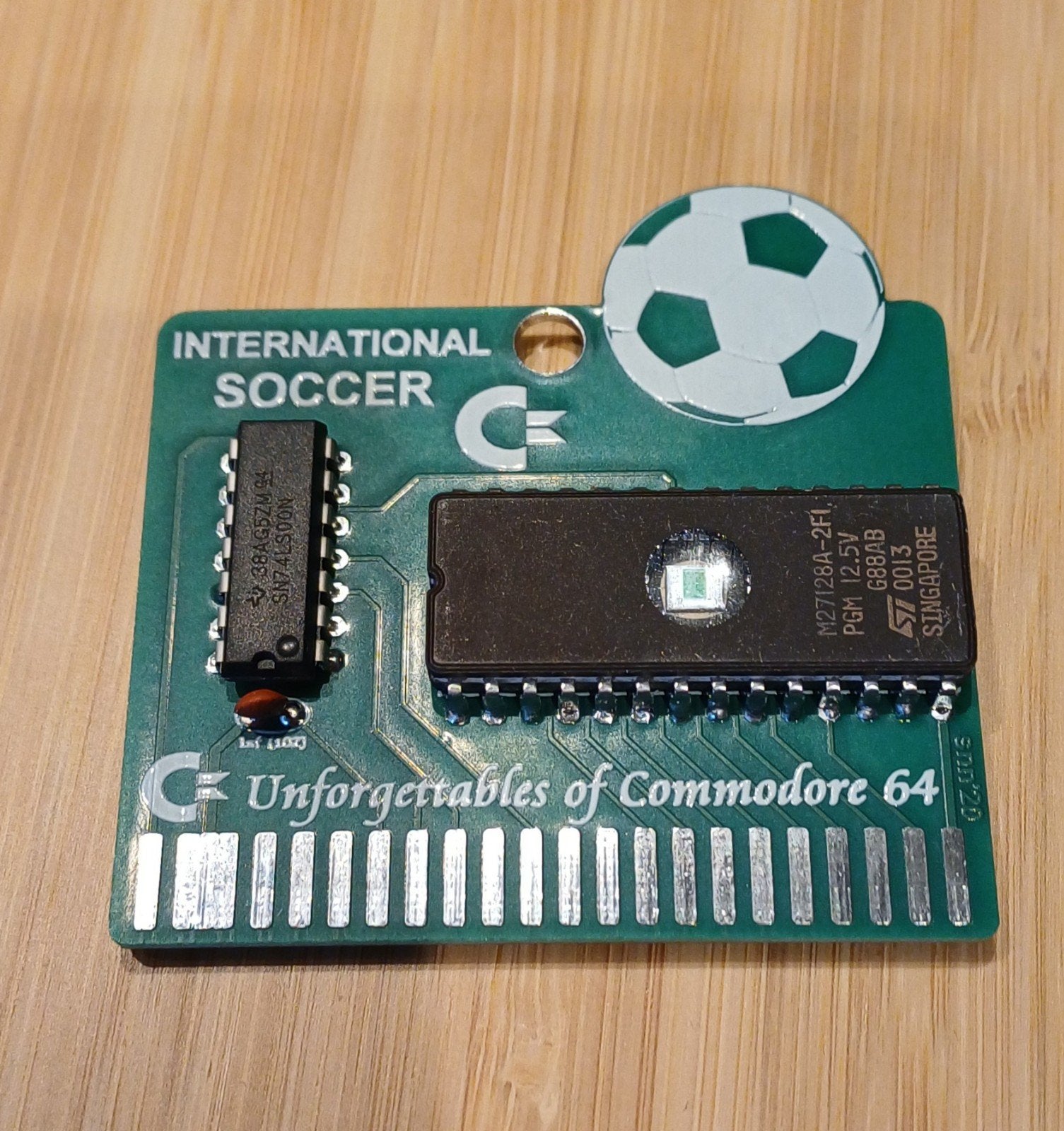 Commodore 64 International Soccer Cartridge PCB, Computers en Software, Ophalen of Verzenden, Commodore 64