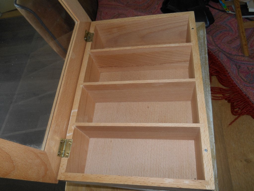 1 nieuwstaat houten theekistje, Ophalen of Verzenden