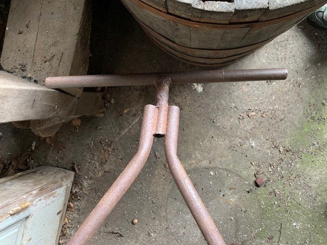 Oude metalen Kar met melkbussen – decoratie, Ophalen, Gebruikt, Beatrixweg , Heerde, BarrelAtelier