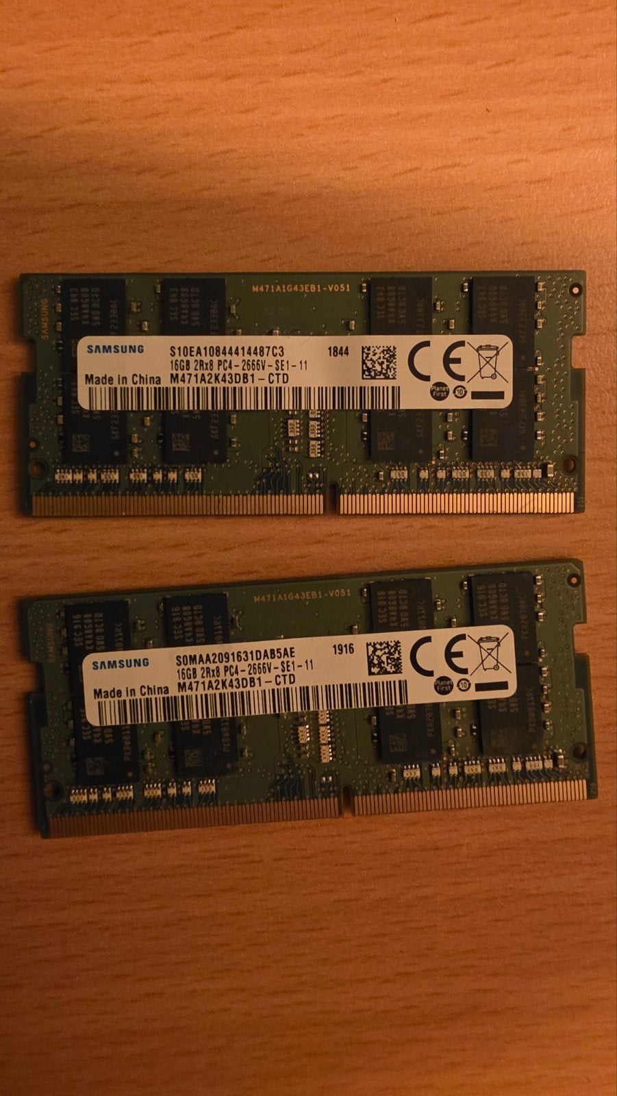 8 setjes 2x 16GB DDR4 RAM PC4-2666 SODIMM geheugen(32GB), Ophalen, Gebruikt, DDR4, Laptop