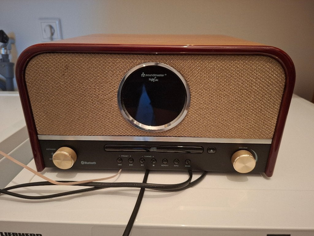 Retro DAB radio met bluetooth soundmaster highline., Ophalen, Gebruikt, Radio