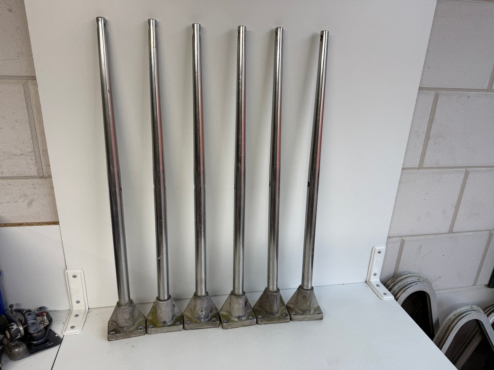 6 x scepter met scepterpot 63 cm, Ophalen of Verzenden, Gebruikt, Overige typen