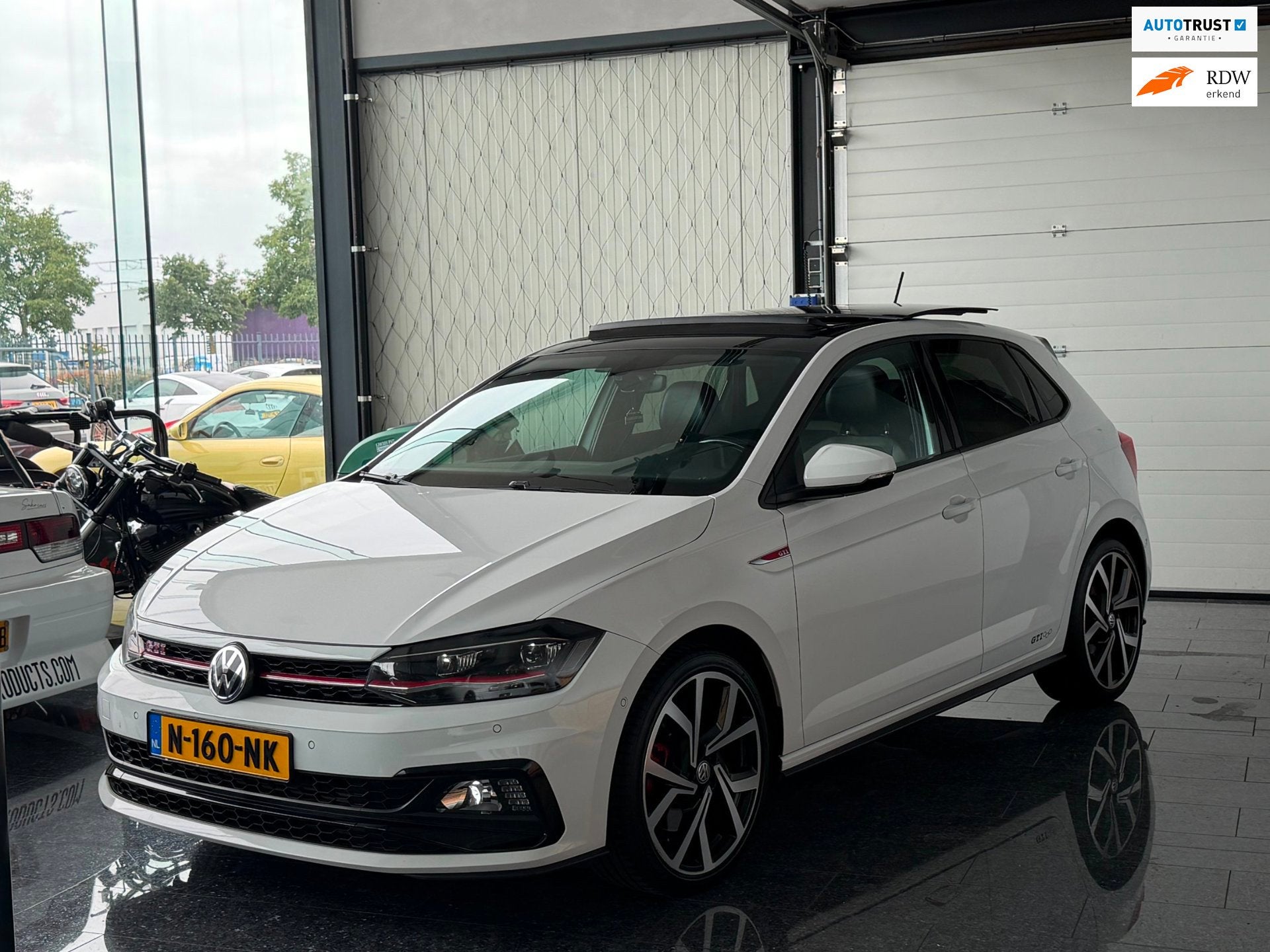 Volkswagen Polo 2.0 TSI GTI 2018 200PK DSG Pano Virt Wit, Auto's, Gebruikt, 4 cilinders, 1984 cc, Wit