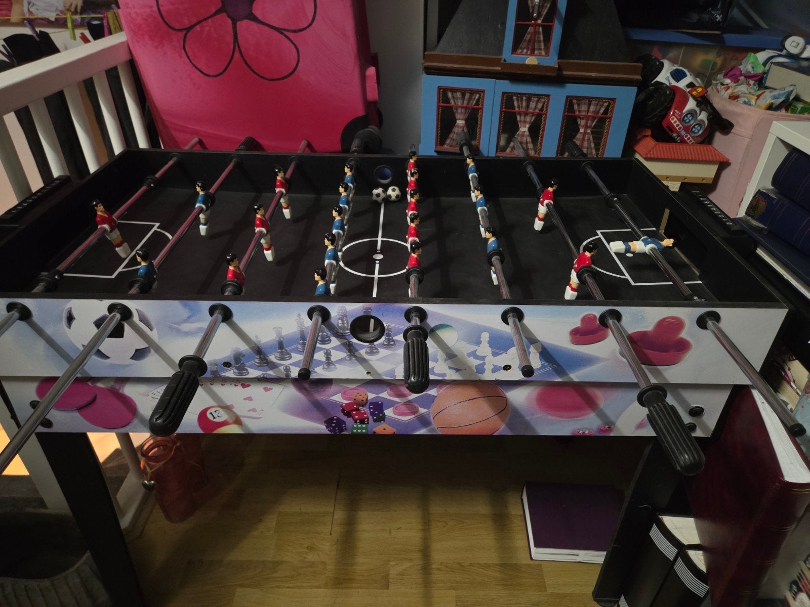 8-in-1 Speeltafel: Tafelvoetbal, Pool, Airhockey & Meer!, Ophalen, Gebruikt
