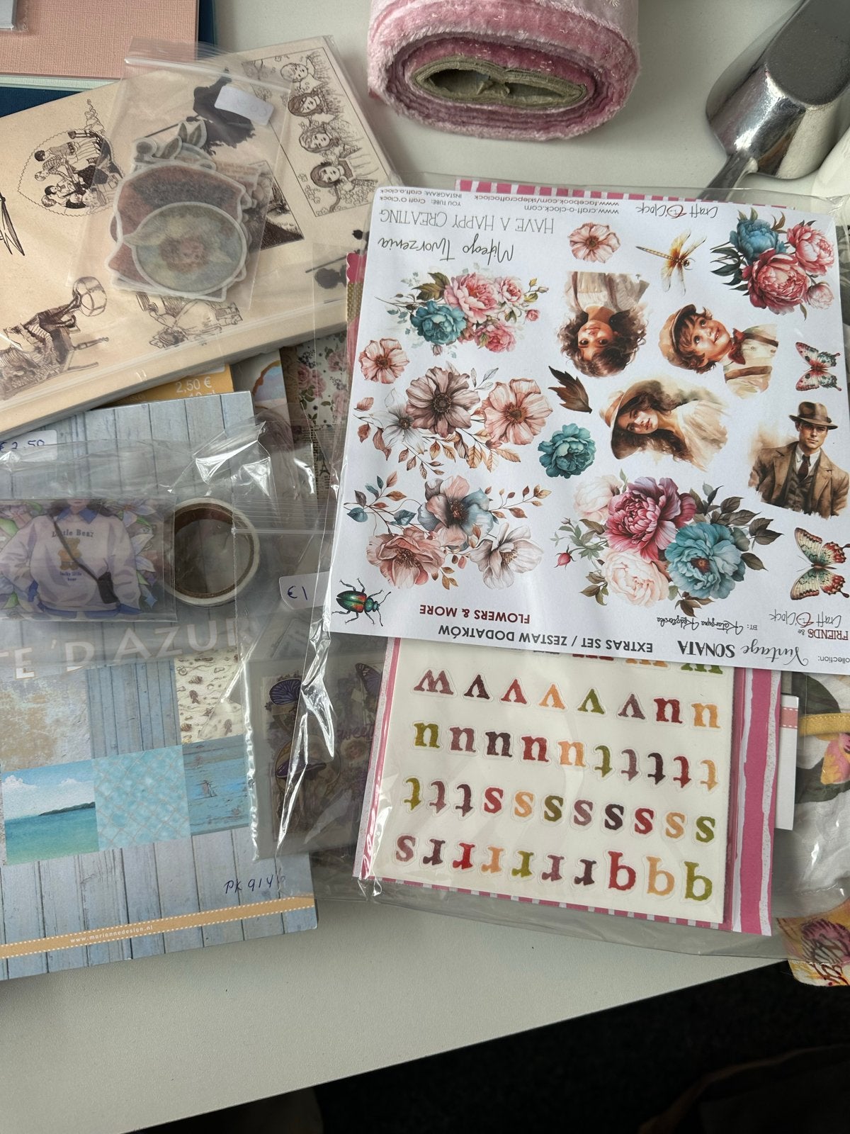 Grote partij hobby spullen voor scrapbooking - Alles in 1 ko, Ophalen of Verzenden, Gebruikt, Overige typen, Overige merken