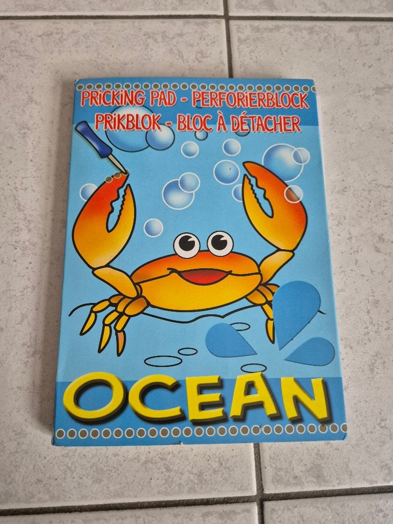 Prik blok - oceaan nog 7 kaarten zelf te maken, Ophalen of Verzenden, Zo goed als nieuw