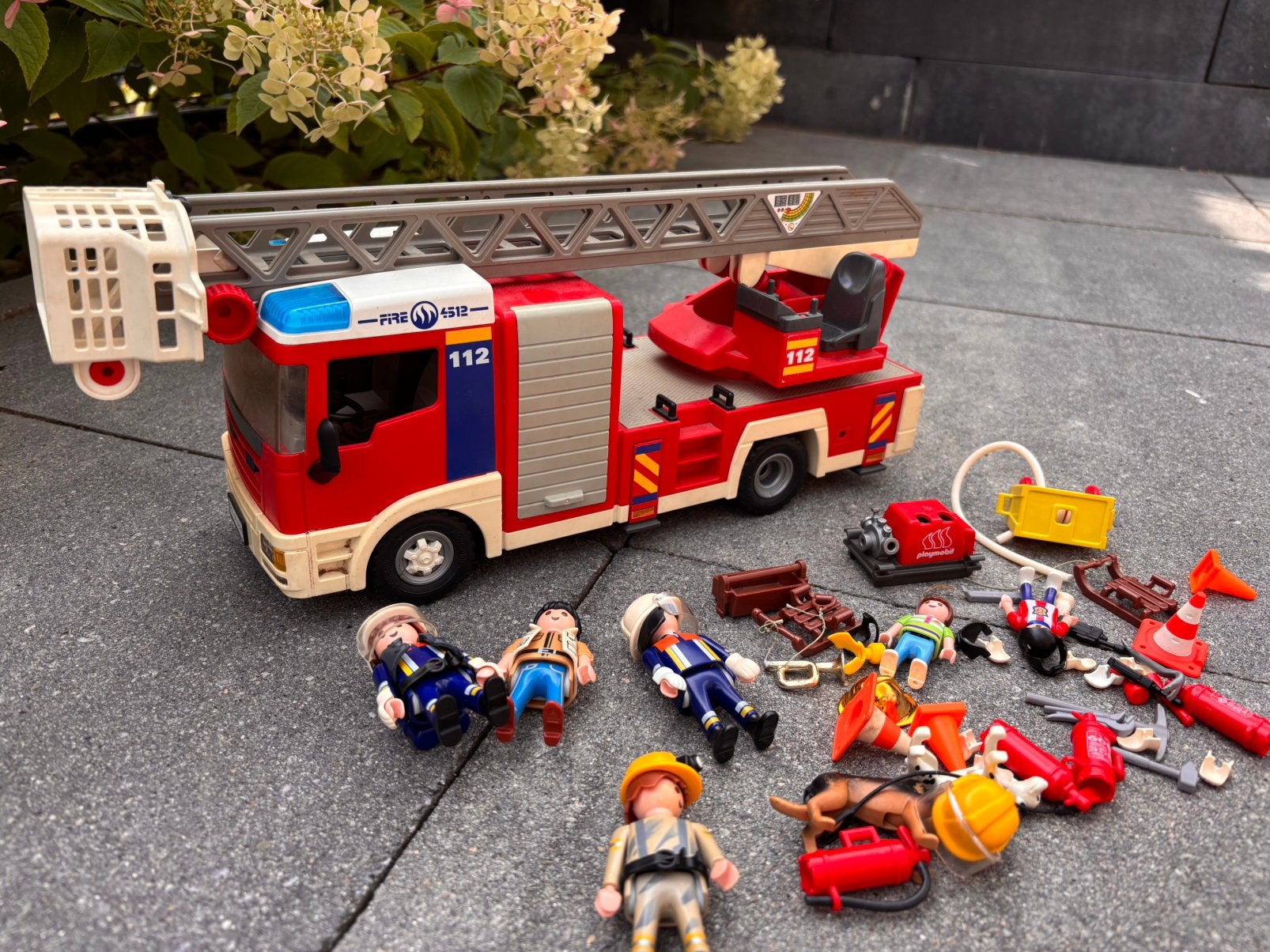 Playmobil brandweerauto, Ophalen of Verzenden, Gebruikt