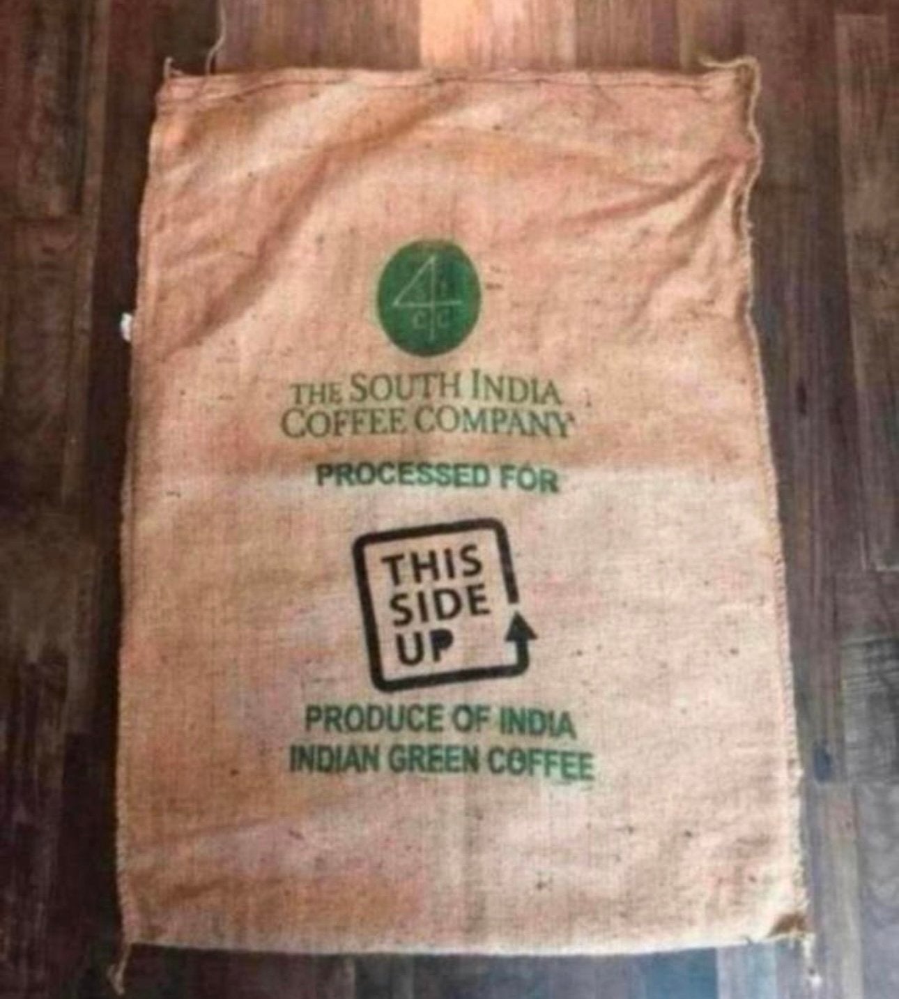 Jute zak van the south india coffee company - koffiezak, Antiek en Kunst, Ophalen of Verzenden