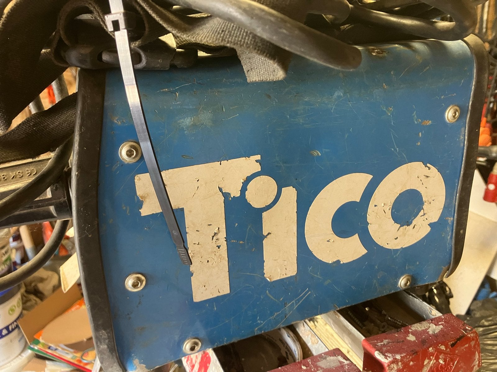 Tico lasapparaat - Gebruikt maar functioneel, Doe-het-zelf en Verbouw, Ophalen of Verzenden, Gebruikt, Minder dan 150 ampère, Elektroden