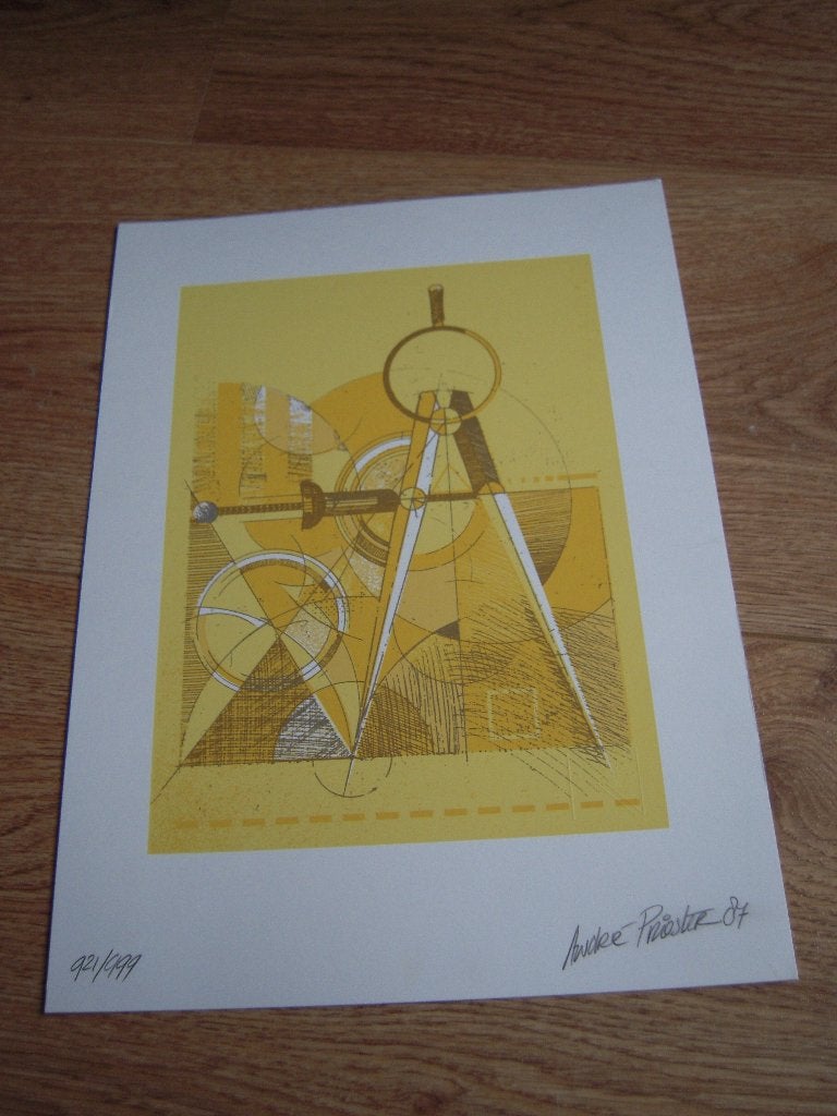Genummerde en gesigneerde André Laurens Priester., Antiek en Kunst, Kunst | Litho's en Zeefdrukken, Gesigneerd, Ophalen of Verzenden