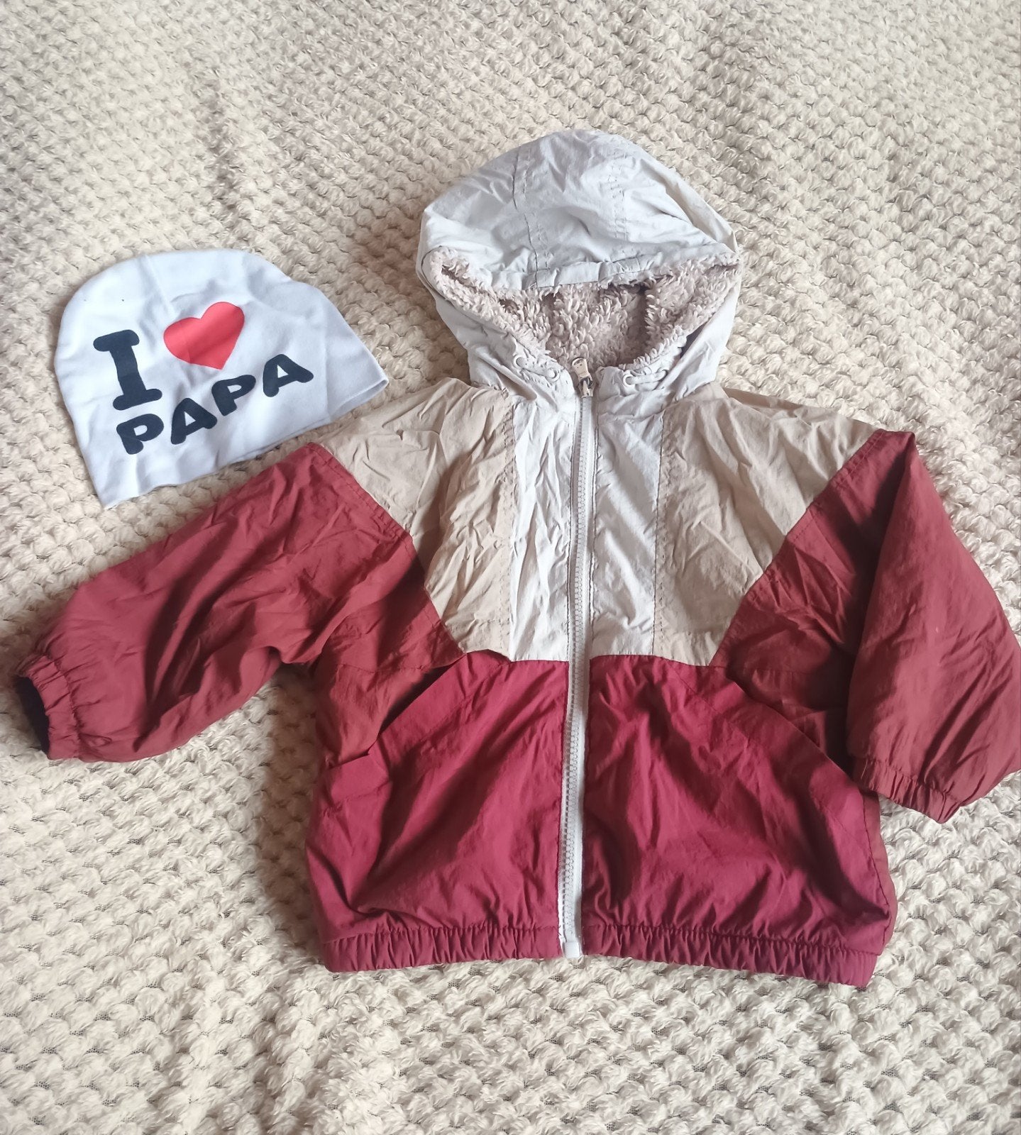 Zara baby jasje met mutsje 'I love Papa', Jongetje of Meisje, Ophalen of Verzenden, Zo goed als nieuw, Zara