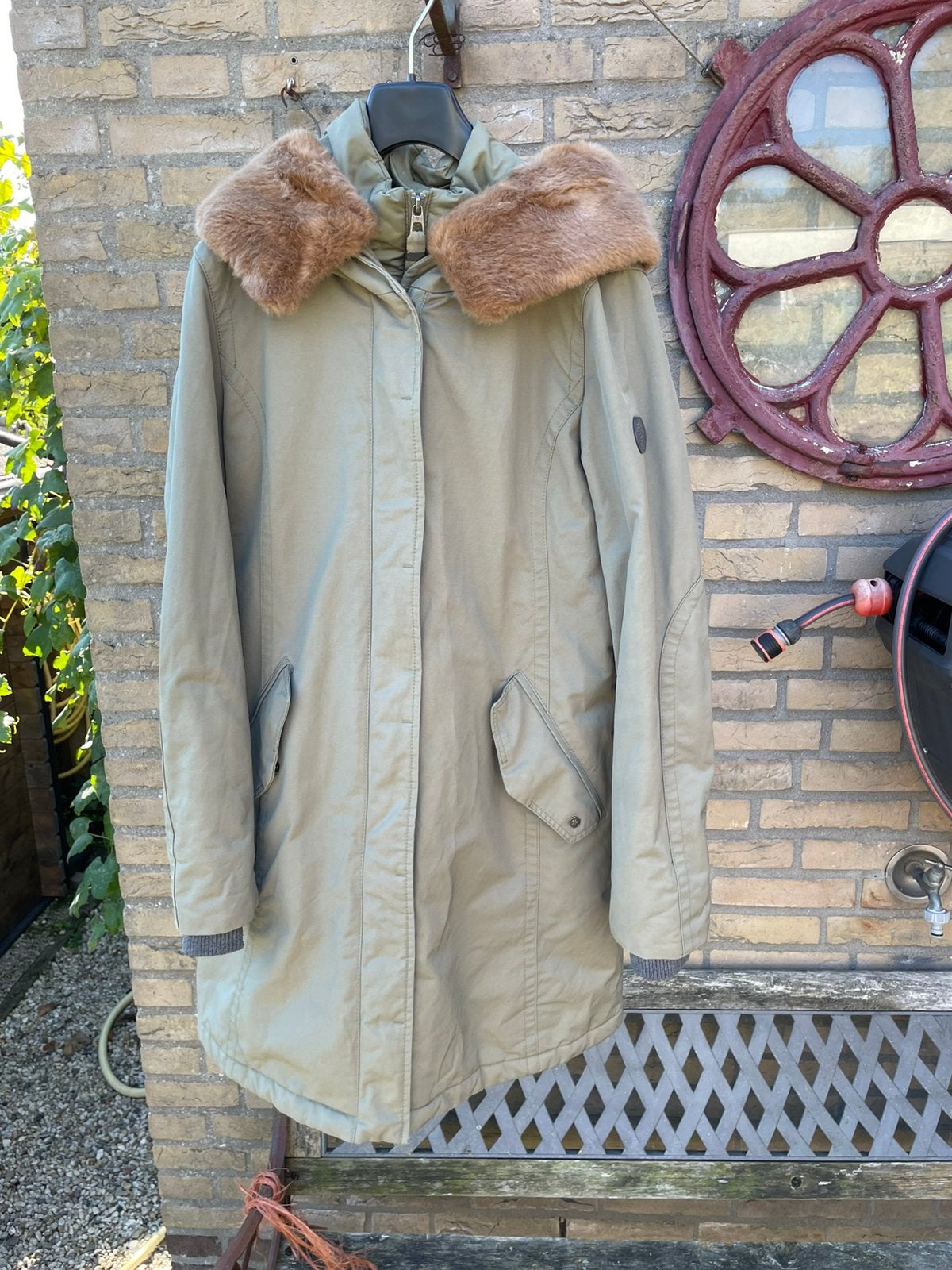Winterjas Marco Polo maat 38, Ophalen of Verzenden, Gedragen, Maat 38/40 (M), Groen