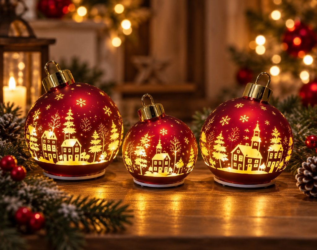 Roterende kerstballen rood Countryfield, ., Ophalen of Verzenden, ., Nieuw