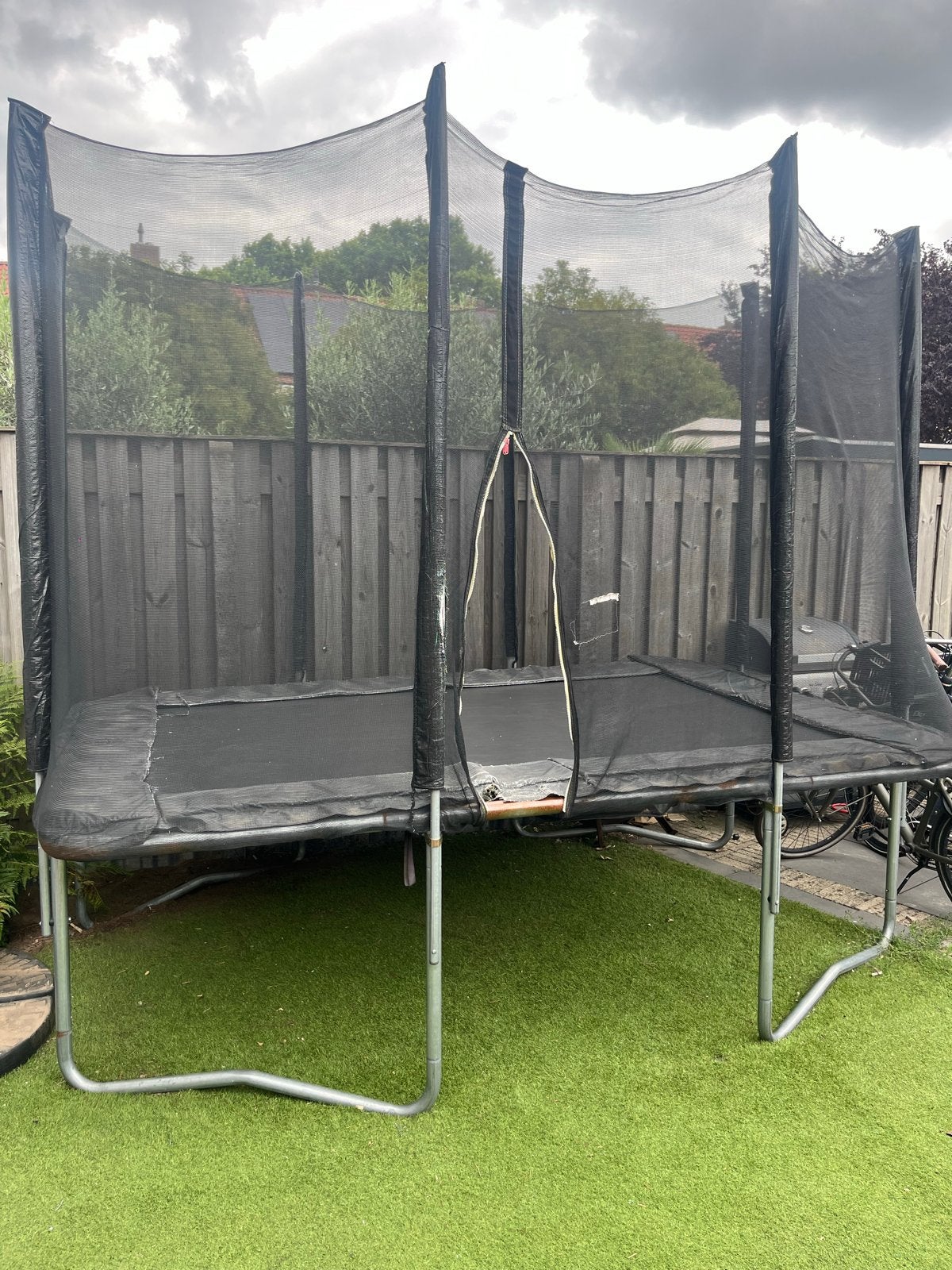 Trampoline 2x3 meter met net, ook ingraafbaar, Ophalen, Gebruikt