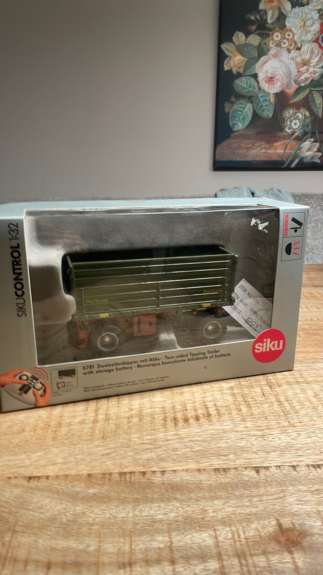 Siku control fortuna zei kieper, Ophalen of Verzenden, Zo goed als nieuw, Tractor of Landbouw, SIKU