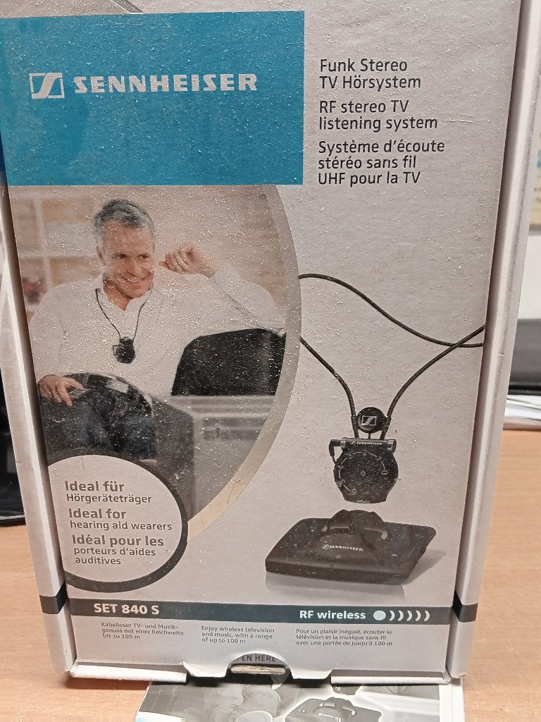 gehoorversterker Draadloos TV gehoorssysteem (Set 840 S), Ophalen, Sennheiser, Zo goed als nieuw, Zwart