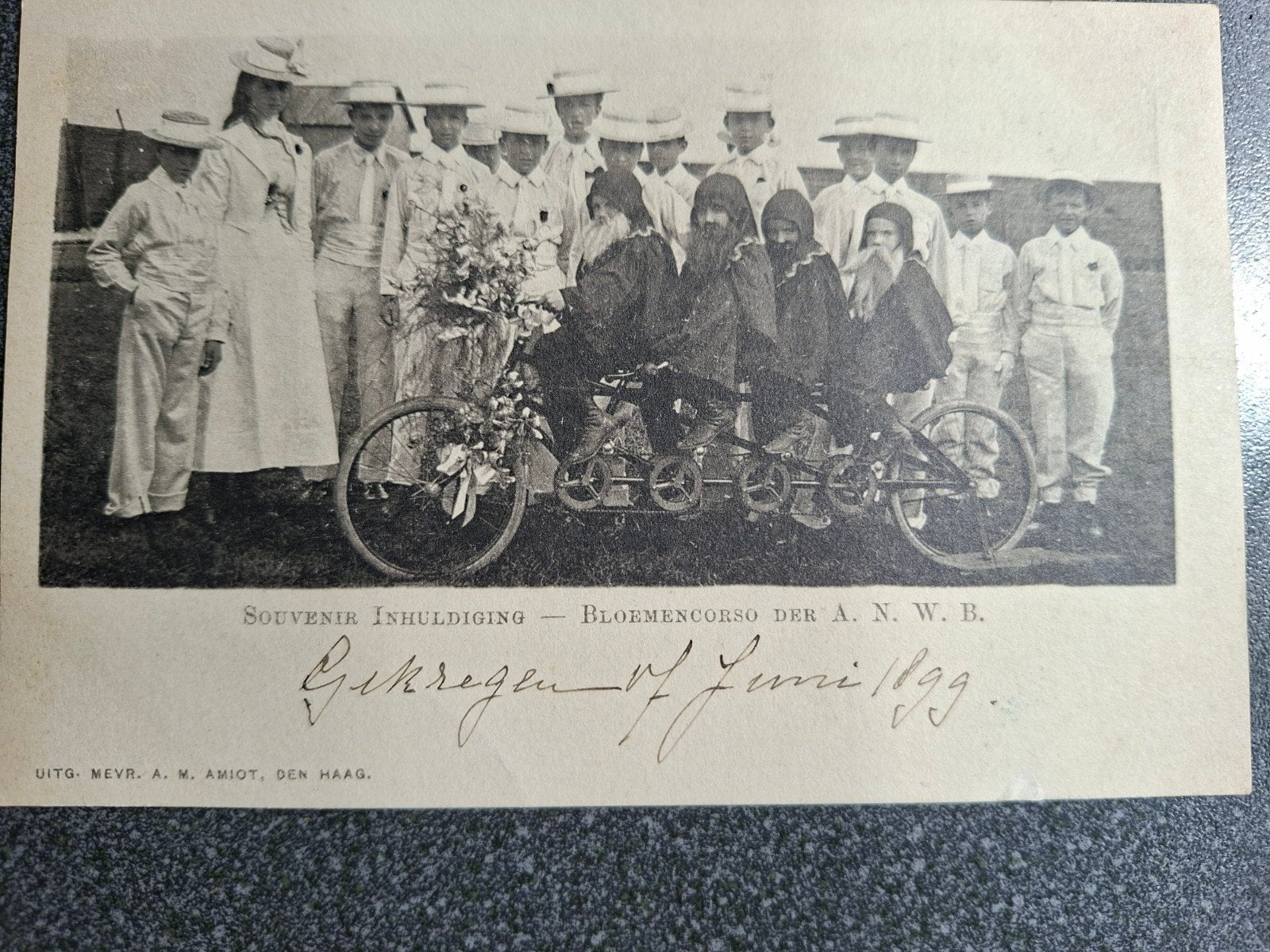 Den Haag 1898 Bloemen corso ANWB, Ophalen of Verzenden, Voor 1920, Zuid-Holland