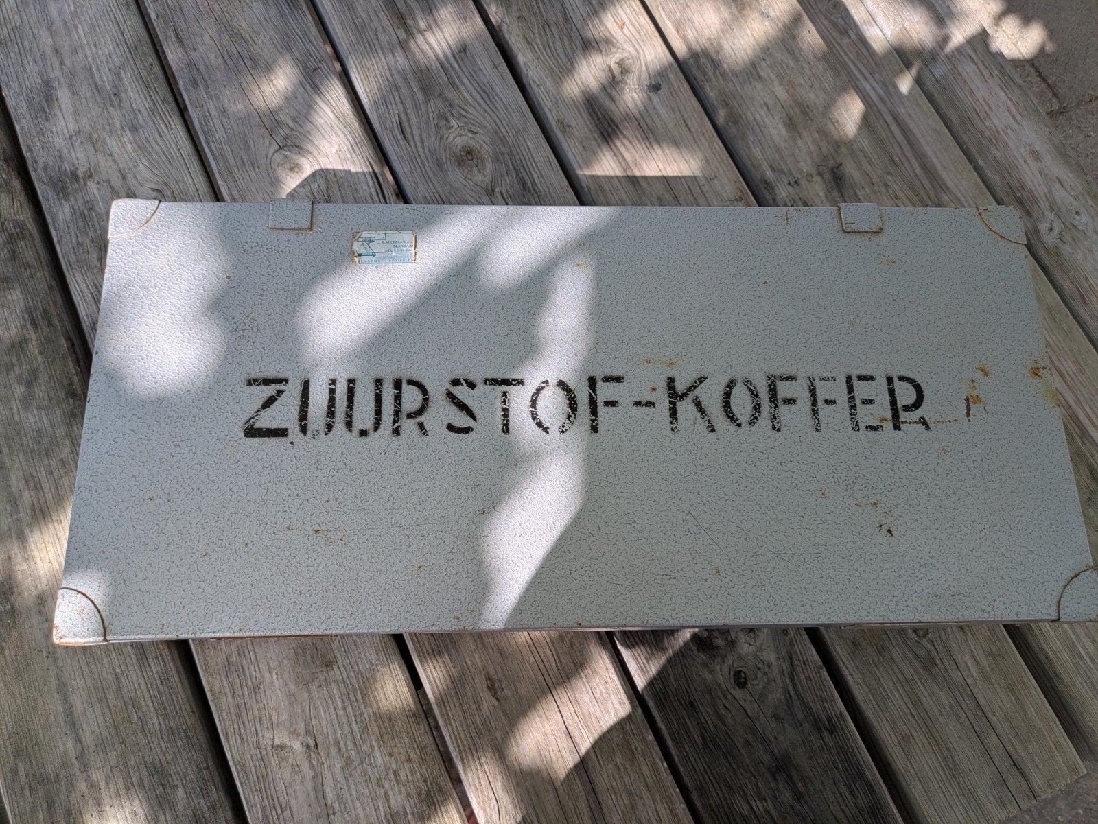 Vintage Zuurstofkoffer BB met complete inhoud, Ophalen