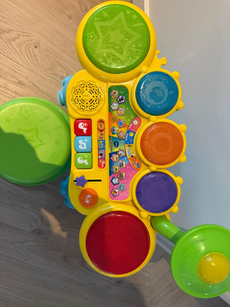 VTech Olifanten Drumstel - Zo goed als nieuw, Kinderen en Baby's, Speelgoed | Vtech, Ophalen, Zo goed als nieuw, 6 maanden tot 2 jaar