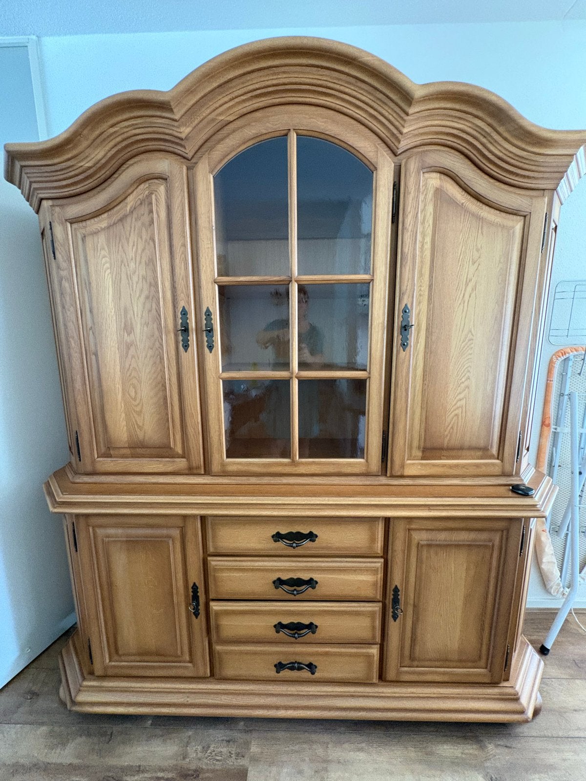 Leuke tweedelige buffetkast - 220x190x55 cm, Ophalen, Gebruikt, 200 cm of meer, 150 tot 200 cm