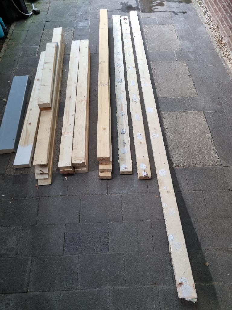 hout, Doe-het-zelf en Verbouw, Hout en Planken, Ophalen, 25 tot 50 mm, Zo goed als nieuw, 200 tot 250 cm