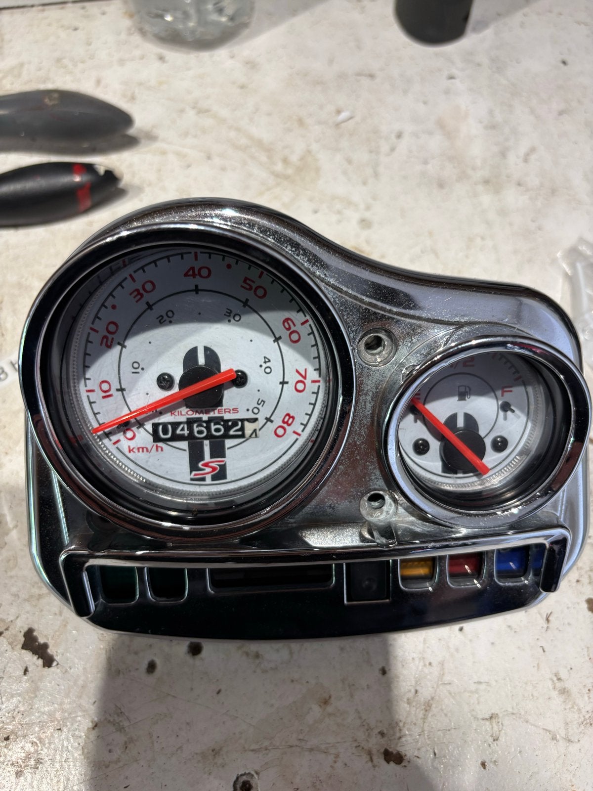 Scooter snelheidsmeter en brandstofmeter, Ophalen of Verzenden, Gebruikt, Overige typen