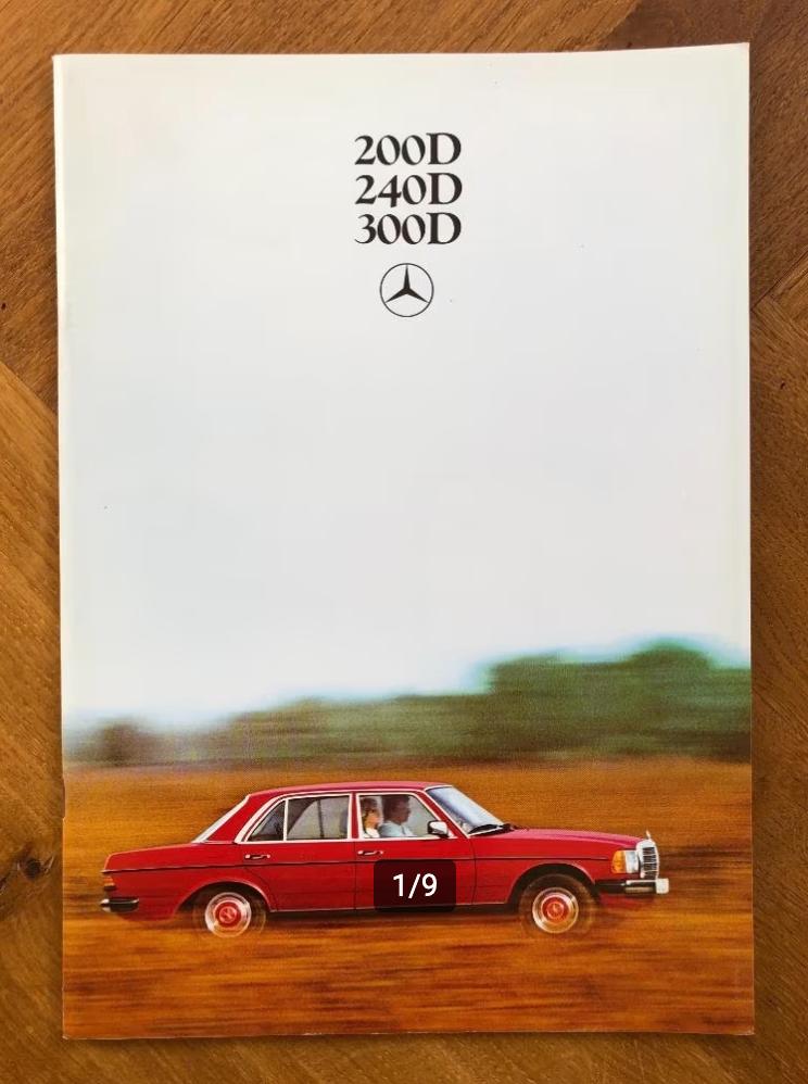 Mercedes-Benz 200D 240D 300D folder 1980, Verzenden, Nieuw, Mercedes, Mercedes-Benz
