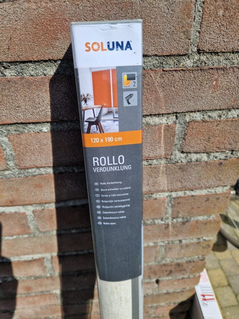 Verduisterend rolgordijn, Huis en Inrichting, Stoffering | Gordijnen en Lamellen, Ophalen, Nieuw, Crème