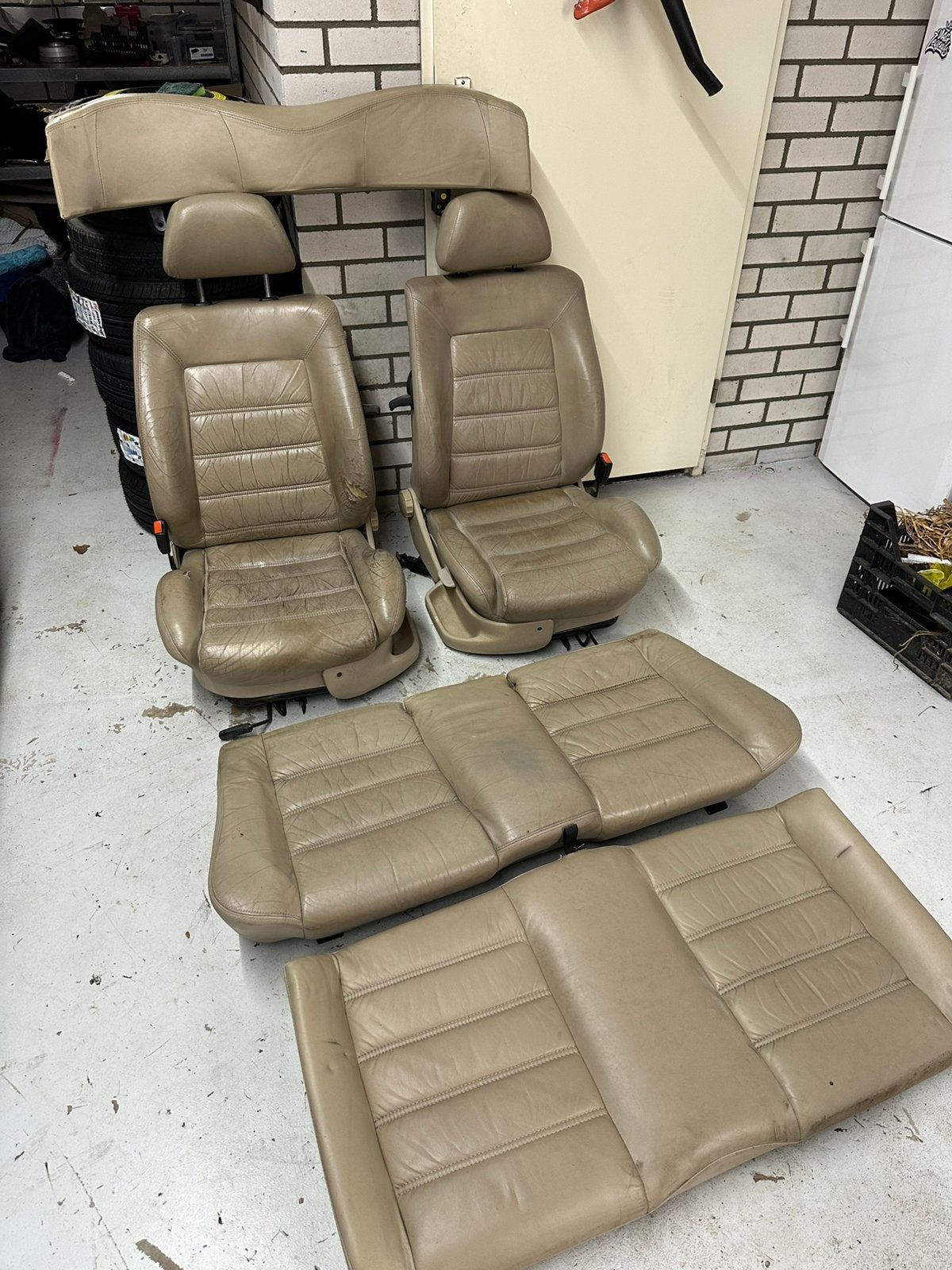 Golf 3 en 3.5 cabrio leder interieur classic edition, Auto-onderdelen, Ophalen, Gebruikt, Volkswagen