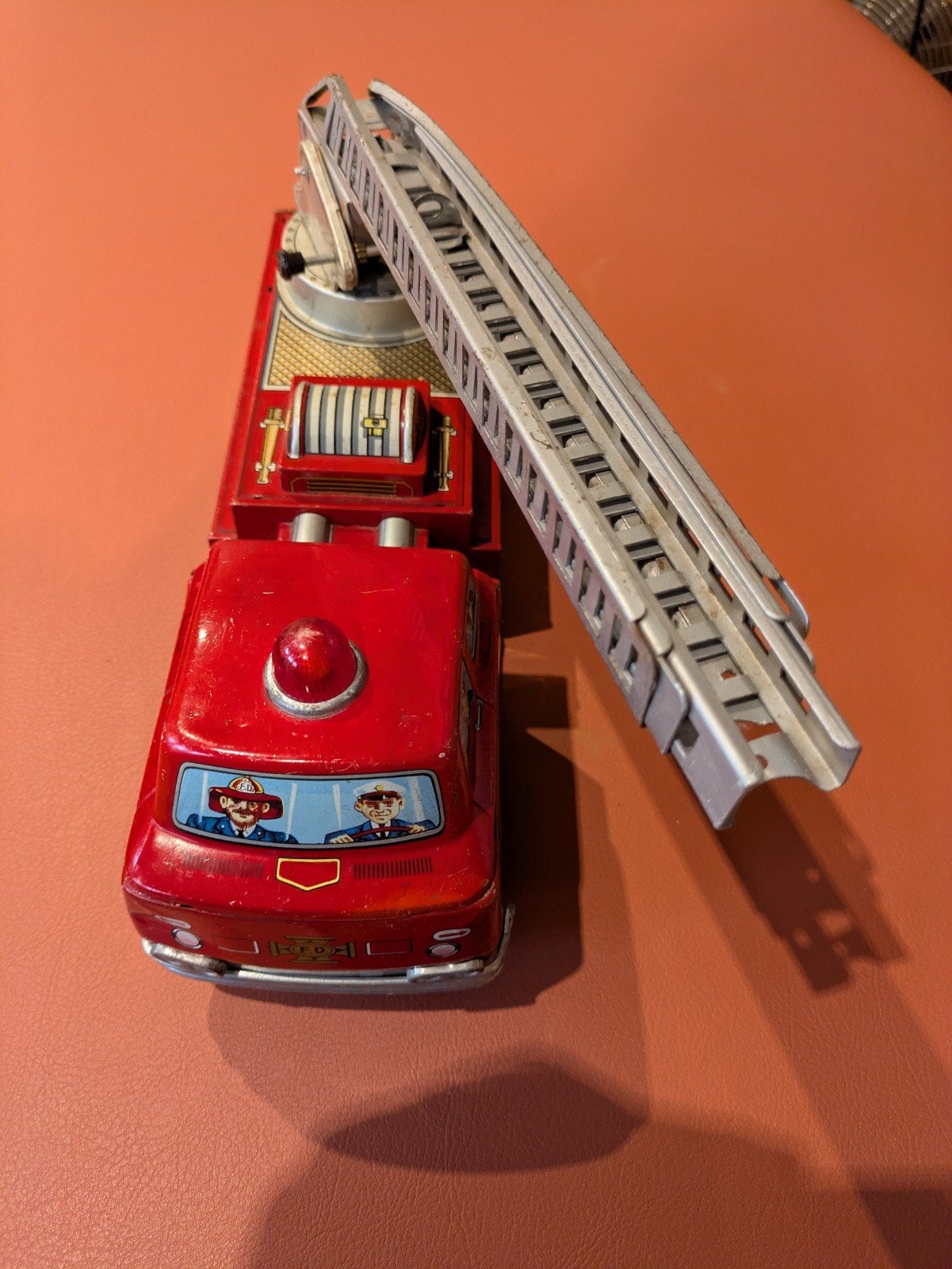 Vintage Blikken Speelgoed: Ziekenwagen, Brandweer, Politie, Ophalen of Verzenden, Gebruikt