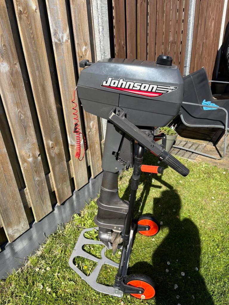 Johnson 2takt buitenboordmoter 4pk, Watersport en Boten, Ophalen, Gebruikt