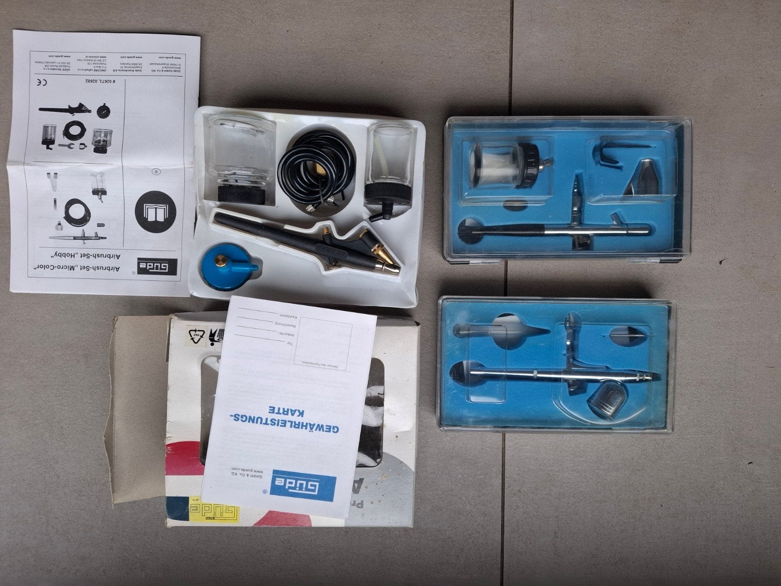 Professionele Airbrush Kit - Güde Micro-Color, Ophalen of Verzenden, Nieuw, Airbrush en Toebehoren