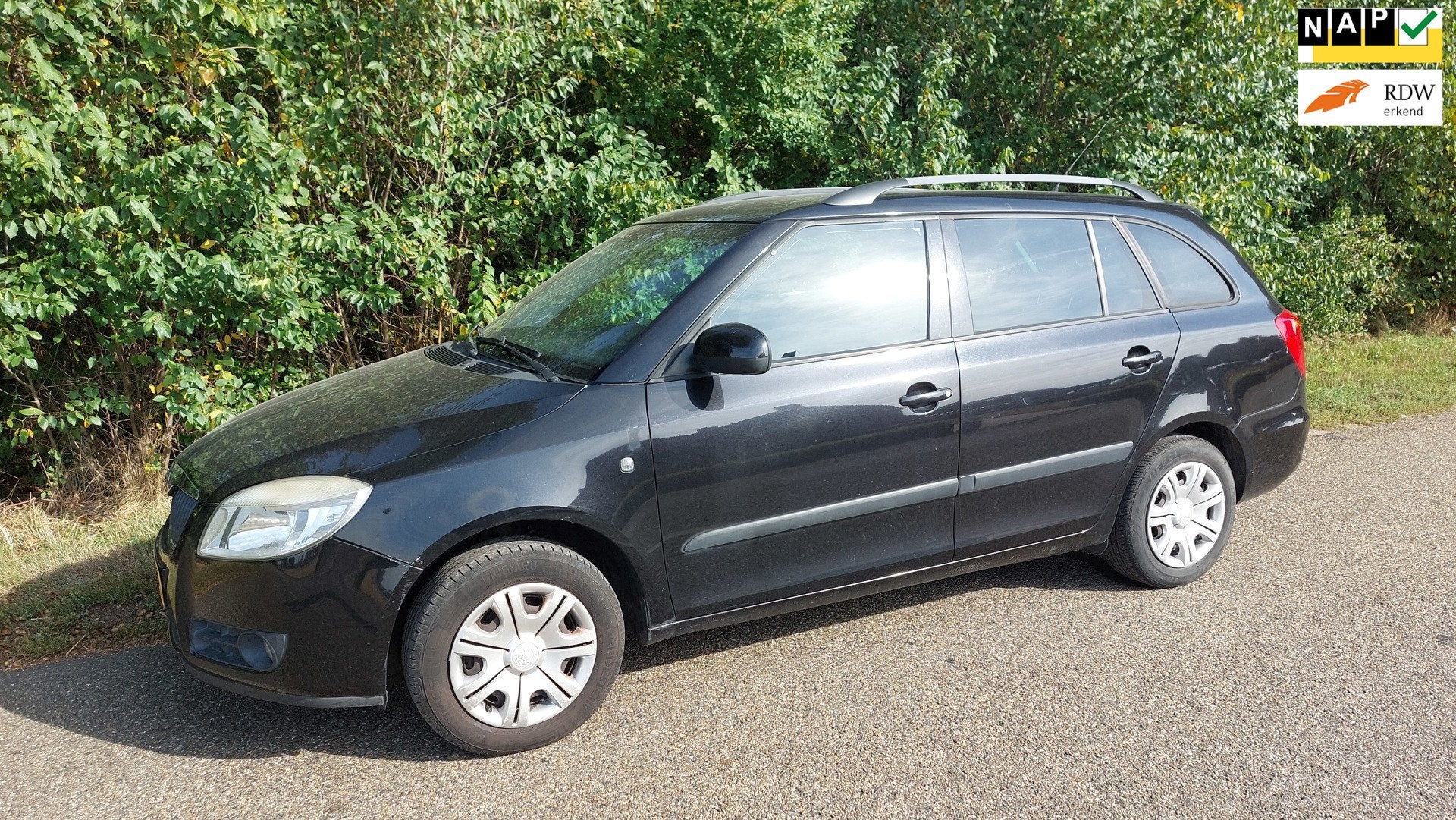 Skoda Fabia Combi 1.4-16V Ambiente G3 gasinstallatie, Voorwielaandrijving, 4 cilinders, Zwart, Origineel Nederlands