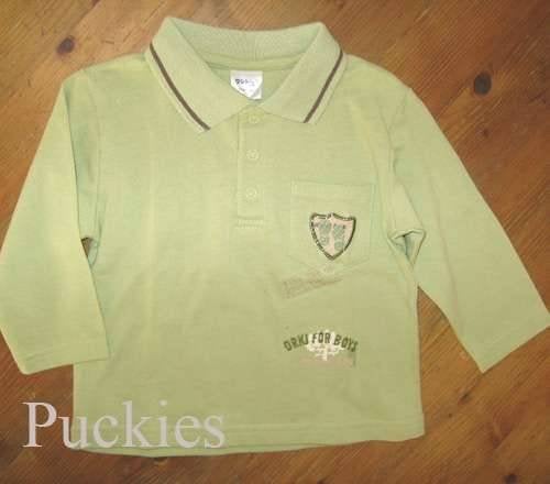Groene Dirkje polo l/s maat 74 *NIEUW* (8557), Kinderen en Baby's, Dirkje, Nieuw, Ophalen of Verzenden, Jongetje