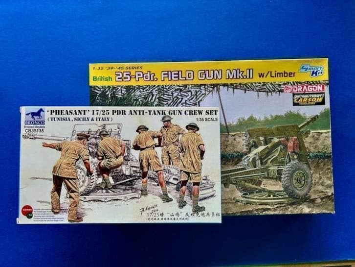 Dragon British 25-Pdr. Field Gun with Crew 1/35, Verzenden, Nieuw, 1:35 tot 1:50