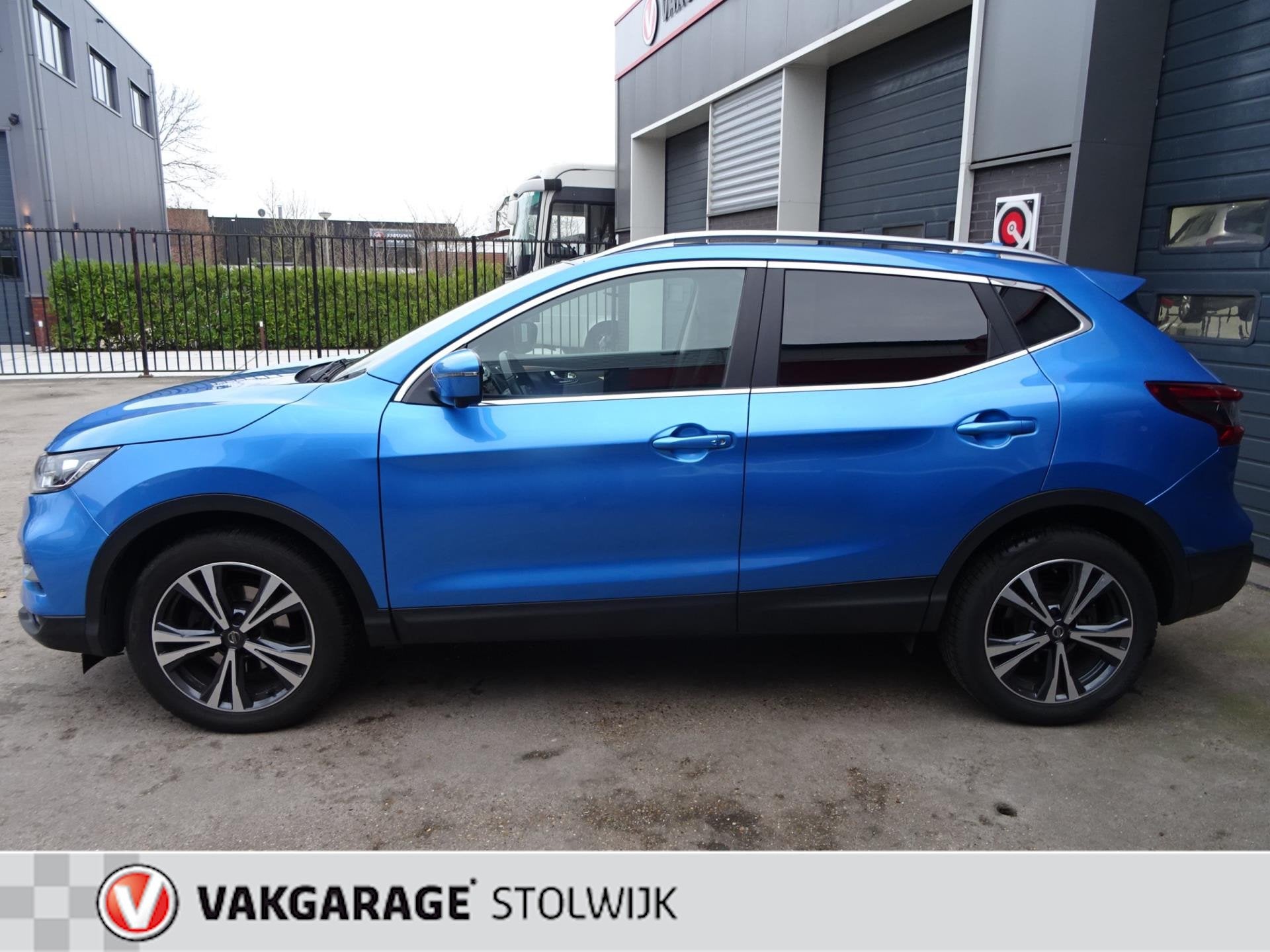 Nissan Qashqai 1.2 N-Connecta Automaat, Trekhaak BOVAG Garan, Gebruikt, 4 cilinders, Blauw, 116 pk