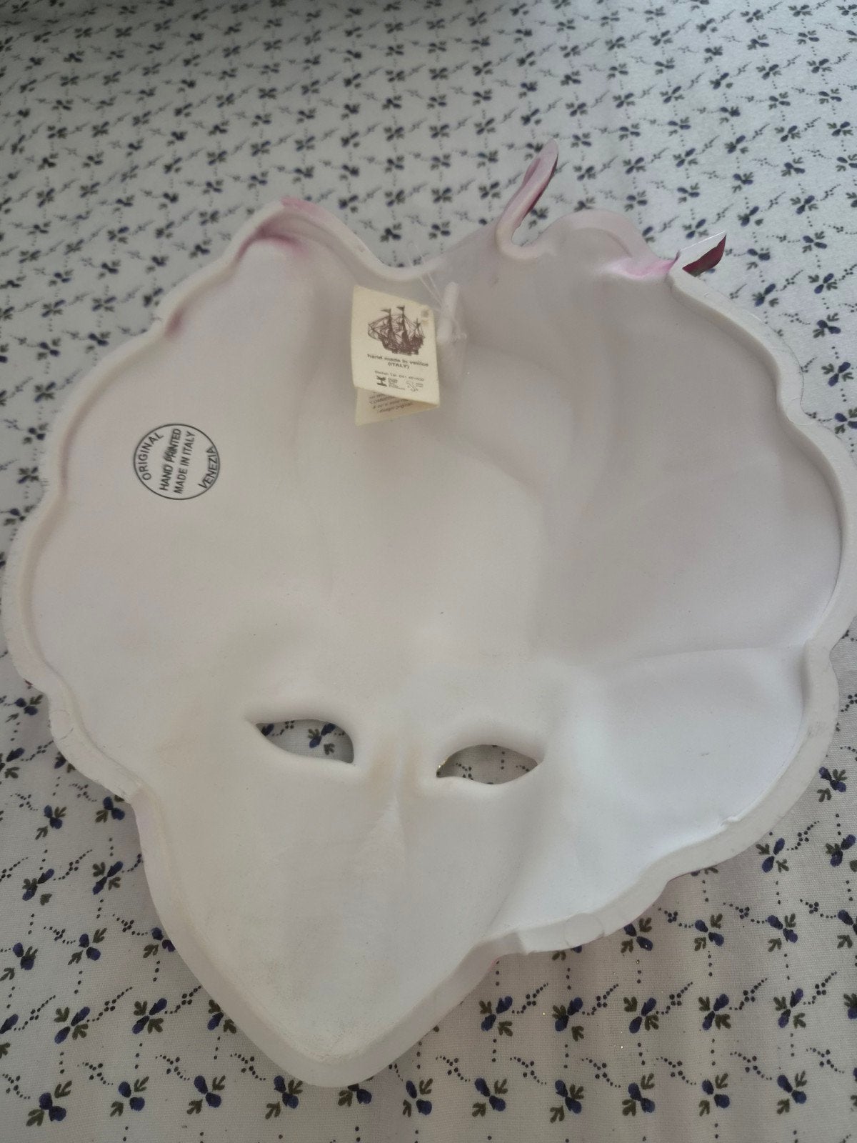 Venetiaans masker La Maschera del Galeone, handgemaakt, Meerkleurig, Ophalen of Verzenden, Zo goed als nieuw, Overige materialen