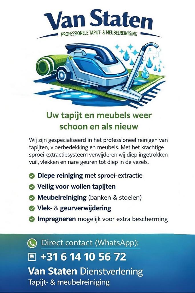 Bankstel Gratis reinigen lukt niet €69,95 2zits boek nu ! !!, Ophalen